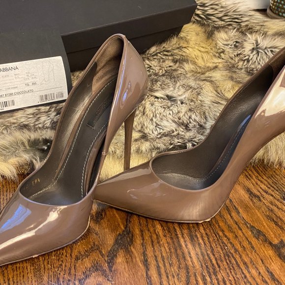 RARE Dolce & Gabbana - Cioccolato Stilettos S 39.5 - Picture 6 of 11